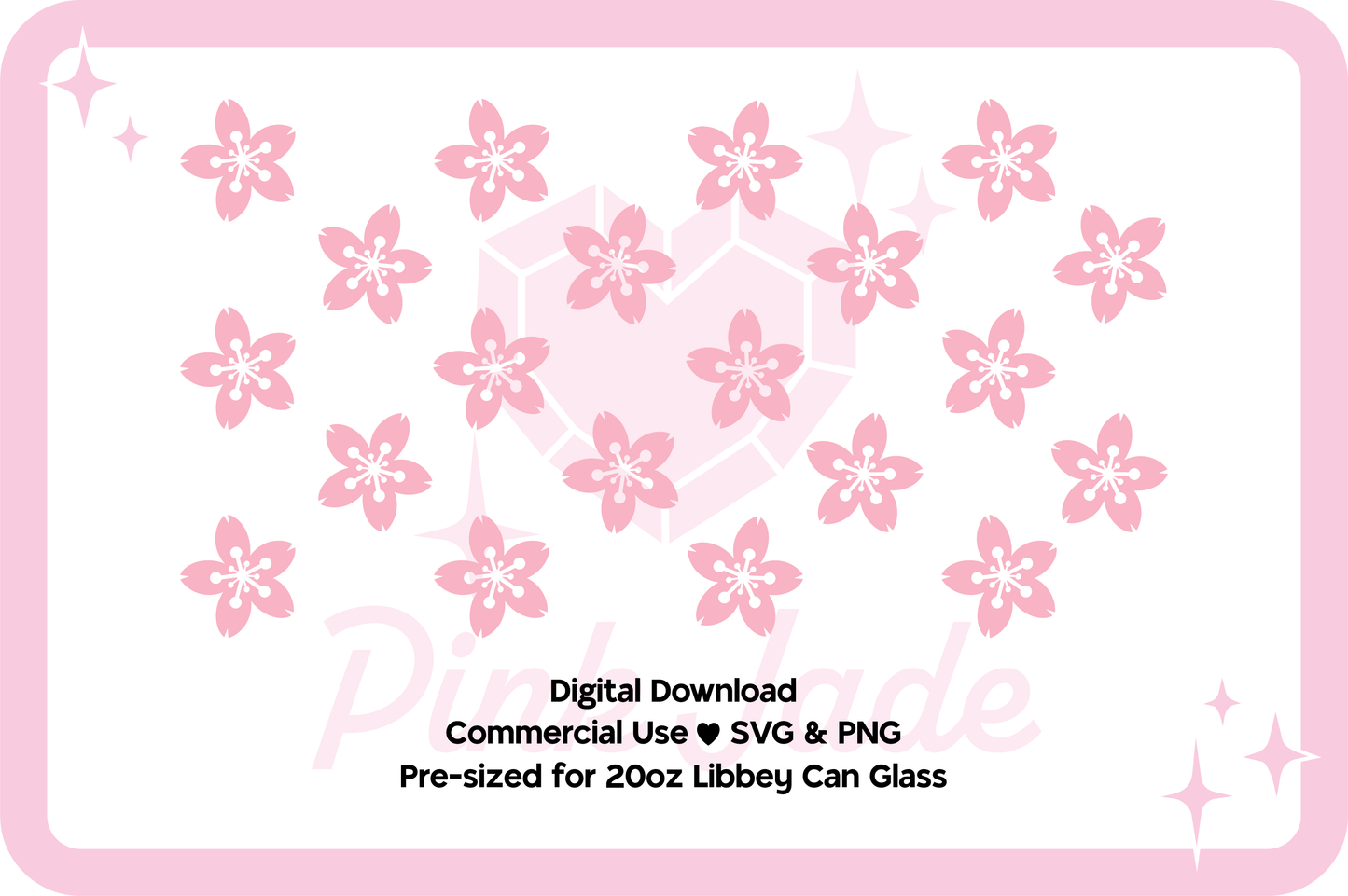 Cherry Blossoms Digital Design File (2 Variations)