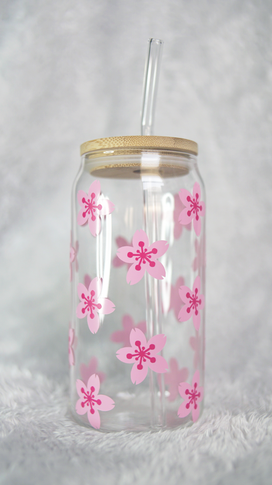 Cherry Blossom 20oz Beer Can Glass Cup